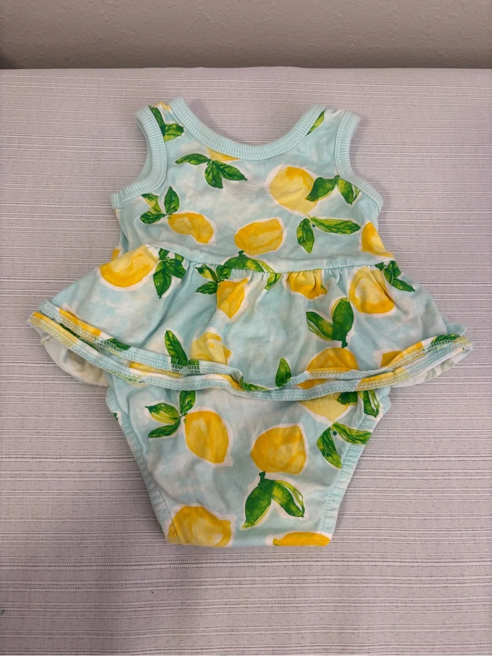 Carter’s Lemon Tank Bodysuit Dress 3M